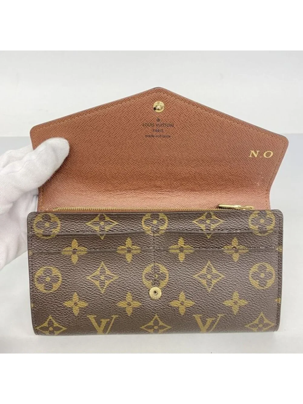 ★SOLD★ Louis Vuitton Wallet Monogram Portefeuille Sarah Brown - Picture 3 of 10
